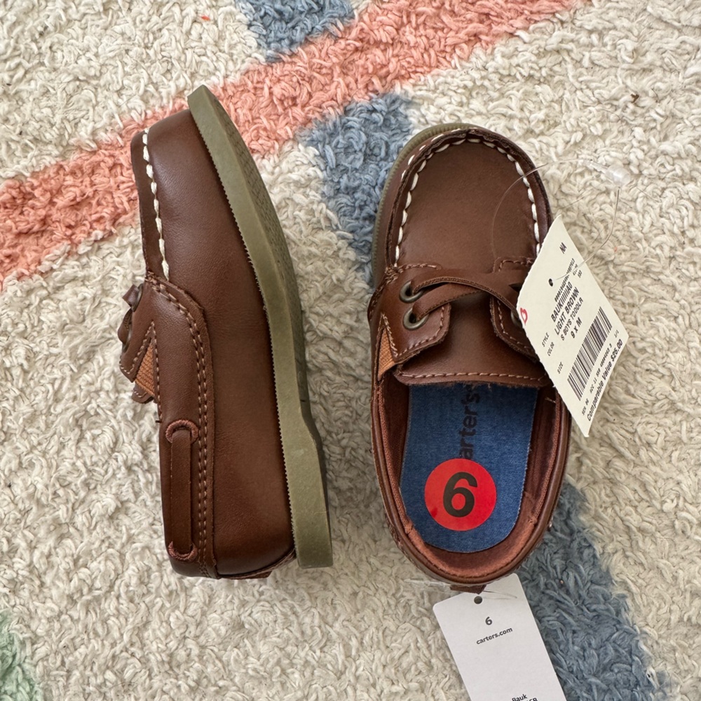 Brown Carter’s Loafers, NEW with tags, size 6
